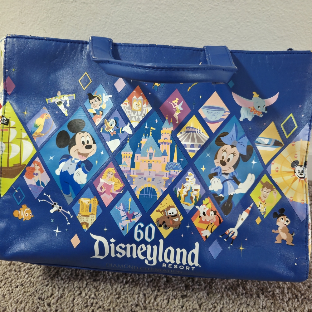 Disneyland Resort Blue Tote Bag 60th Anniversary Diamond Celebration